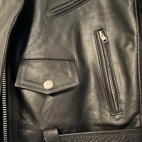 Women’s Milwaukee black leather motto jacket size 32 (small) - Picture 9 of 10